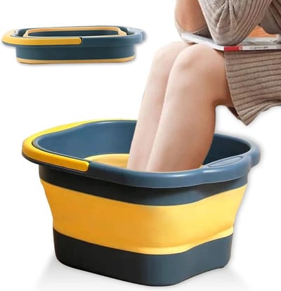 Opvouwbaar Voetbad met Massagefunctie - Draagbaar en Multifunctioneel, Ideaal voor Thuisgebruik en Ontspanning