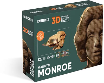 CARTONIC-3D puzzel- Marilyn Monroe-3D puzzel- Speelgoed- Puzzel-DIY- Creatief- Karton- Kinderen en volwassen- 3D- puzzel
