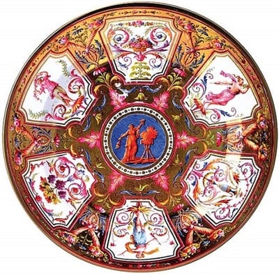Bord metaal Arabesque Art Ø26cm