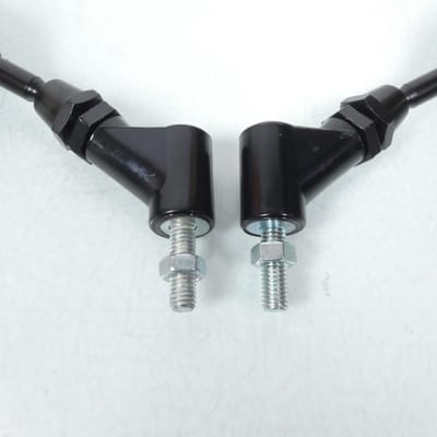 paar zwarte one carbon spiegels voor motor m8 niet 125 nieuw