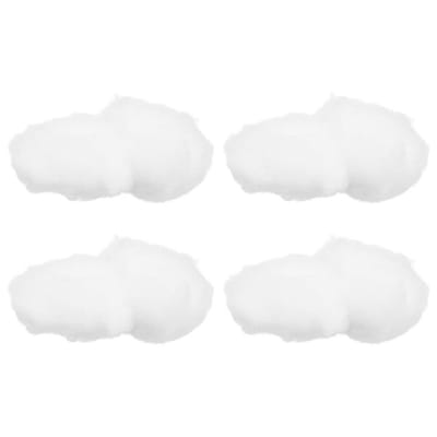 Dailygoods- Plafonddecoratie 4 Stuks - Gesimuleerde Wolken - Kunstmatig Katoen - 3D Hangers - Compact Ontwerp - 15 x 15 x 15 cm - Wolkdecoratie