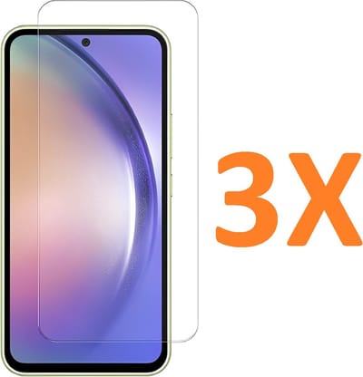 Screenprotector Glas - Tempered Glass Screen Protector Geschikt voor: Samsung Galaxy M52 - 3x