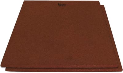 Rubberen Vloertegels - Sporttegels Fitness - Bescherming Gymvloer - Geluiddempend Impact - 50x50 cm 10mm - terracotta