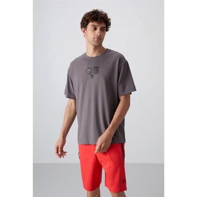 Oversized Bedrukte Logo Crew Neck T-Shirt