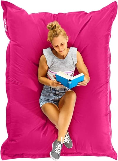 XXL Zitzak - Ligstoel Vloerkussen - Ontspannen Buiten - Waterafstotend PVC - 140 x 180 cm - Magenta Roze