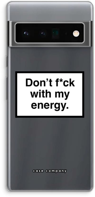 Case Company® - Hoesje geschikt voor Google Pixel 6 Pro hoesje - My energy - Soft Cover Telefoonhoesje - Bescherming aan alle Kanten en Schermrand
