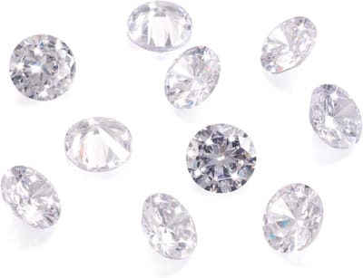 10 Stuks Facet Geslepen Heldere Zirconia Steentjes 10mm Grade A Rhinestone Cabochons voor Nail Art, Sieraden en Creatief Knutselen