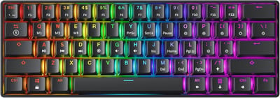 Compact mechanisch gaming toetsenbord - 61 toetsen RGB verlichting voor PC/Mac