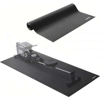 VEVOR Loopbandmat voor tapijtvloeren, vloerbeschermingsmat (915 x 1980 mm) voor sportuitrusting, 6 mm dik, fitnessmat voor loopbanden, crosstrainers, roeimachines, PVC-vloerbeschermer met hoge dichtheid