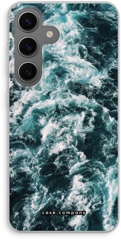 Case Company® - Hoesje geschikt voor Samsung Galaxy S24 hoesje - Zee golf - Soft Cover Telefoonhoesje - Bescherming aan alle Kanten en Schermrand