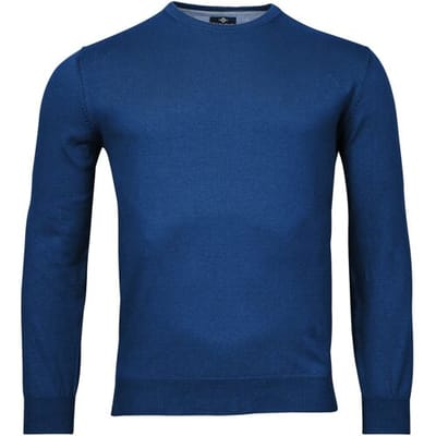 Baileys Trui Uni Crew Neck Single Knit Pima Cotton Cobalt / male