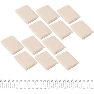 12 stuks Driehoekig Verband Gaasverband Bedekking Ondersteuning Breuken Ademend Driehoekige Spalk beige