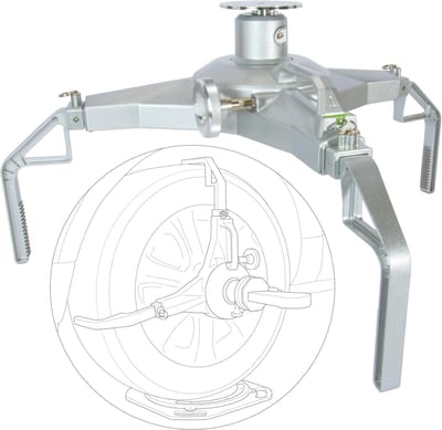 Kalibratietang Wieluitlijning - Bandklem Tool - Auto Uitlijnen - Magnetische Adapterplaat Verwisselbaar - 47 tot 110 cm