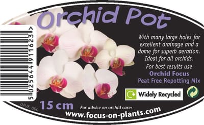 Doorzichtig orchideeën potje 15 cm