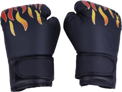 Kinder Bokshandschoenen - Sport Handschoenen - Training en Sparring - Ergonomisch Ontwerp - Leeftijd 7-13 - Zwart