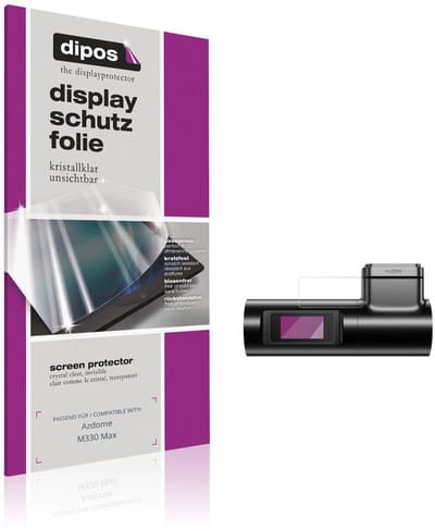 dipos – 2x Beschermfolie geschikt voor Azdome M330 Max | Krasbestendige & heldere Screenprotector Ultra-Thin
