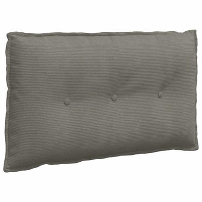 vidaXL - Rugkussen - Lichtgrijs - 80 - x - 50 - cm - Corduroy - stof