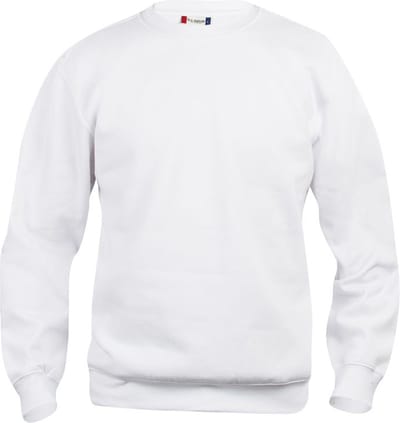 Clique Basic Roundneck 021030 - Wit - 4XL