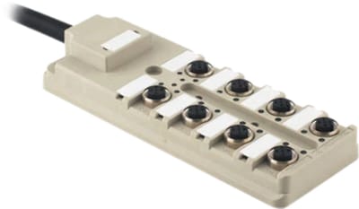 Weidmüller SAI-8-F 4P PUR 5M 9456750000 Passieve sensor/actorbox M12-verdeler met metalen schroefdraad 1 stuk(s) Single