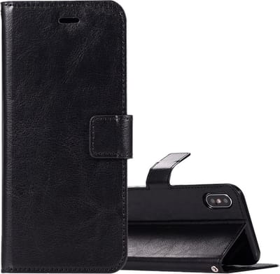Portemonnee Book Case Hoesje Geschikt voor: iPhone X / XS - zwart