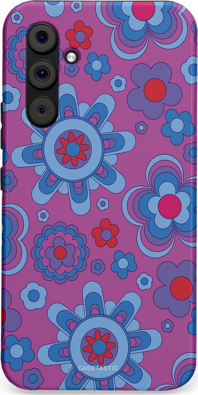 Casetastic Hoesje Geschikt voor Samsung A54 (5G) - Stijlvolle Beschermende Duo-layer Case - Retro relax