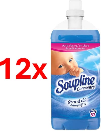 Soupline Hemels Fris Geconcentreerde Wasverzachter 12 x 52 wasbeurten - Voordeelverpakking