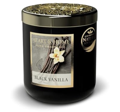 Natuurlijke Sojawas Geurkaars - Klein Potje Zwarte Vanille - Brandduur 30 Uur - Perfect voor Cadeau en Decoratie