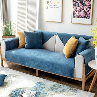 Nordic effen kleur waterdichte bankhoes afneembare hond kindermat antislip fauteuil meubelbeschermer wasbare armleuninghanddoek 45x45 pillowcase1pc