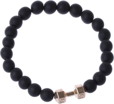 Fako Bijoux® - Buddha Armband - Halter Goudkleurig - Zwart