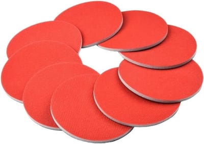 Polijstballen Set - Schuurpads - Bal Onderhoud - 24 Stuks 5 Roosters - 122 mm Diameter - Rood Grijs