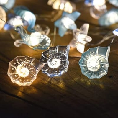 Lichtsnoer Zeedieren 2m met 20 LED - Lichtketting voor Kinderkamer en Feestdecoratie