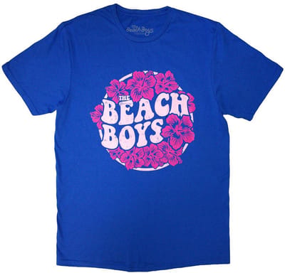 The Beach Boys - Floral Print Heren T-shirt - S - Blauw