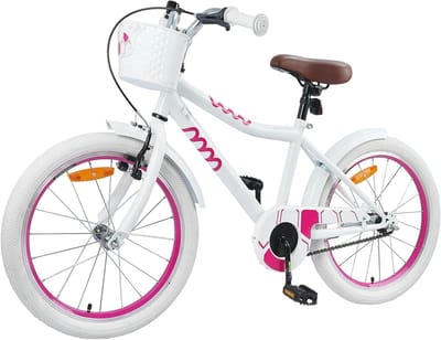 Kinderfiets 20 inch - Jeugdfiets Meisjesfiets - Buiten Spelen - Verstelbaar Stuur Zadel - 20 inch - Wit