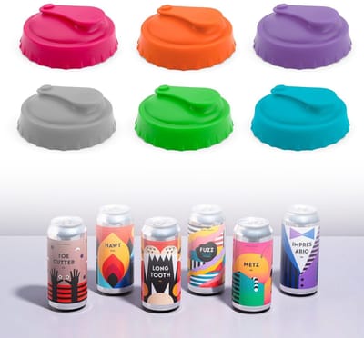Dailygoods- Drankblikdeksel 6 Stuks - Silica Gel - Deksel voor Blikjes - Voorkomt Stof - Milieuvriendelijk - Houdt Drank Vers - Blikdeksel