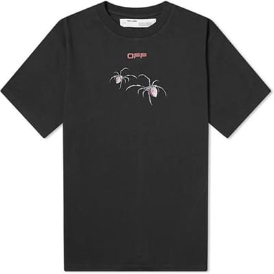 OFF WHITE Oversized Pasvorm Arachno Pijlen T-shirt OMAA038S201850011024 S gray