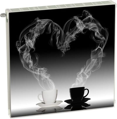 Magnetische Radiatorhoes - Decoratieve Mat - Interieur Verfraaien - Flexibel Magnetisch - 60 x 60 cm - Zwart