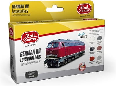 AMMO by Mig Jimenez Hobbyverf Acrylverf - MIG R1003 German DB Locomotives Ep V - Acryl Set Verf set - 6x 17 ml
