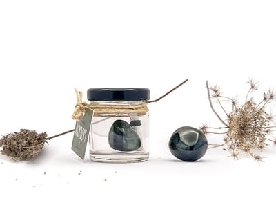 Potje Rijkdom - Groene Jade | Edelsteen Cadeau voor Geluk & Balans