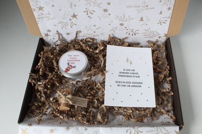 Brievenbus cadeau Een hele dikke Kerstzoen - cadeau kerst
