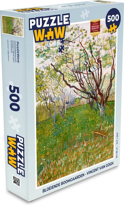 Puzzel Bloeiende boomgaarden - Vincent van Gogh - Legpuzzel - Puzzel 500 stukjes