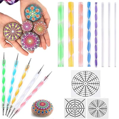 Mandala Dotting "JobaStores®" Toolset (16 delig) | Maak de mooiste creaties