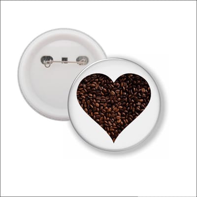 Button Met Speld - Hart