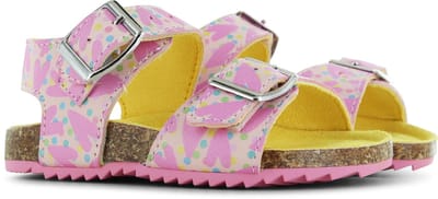 Go Banana's Sandaal – Happy Hearts - Sandalen Kind - Meisjes - Pink - Microleer - Maat 25
