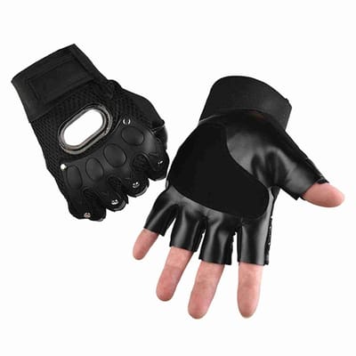 SPHProducts - Motorrijdershandschoenen - Ademend - Bescherming - Half vinger ontwerp - Geschikt voor motorrijden - Veiligheidshandschoenen voor optimal...