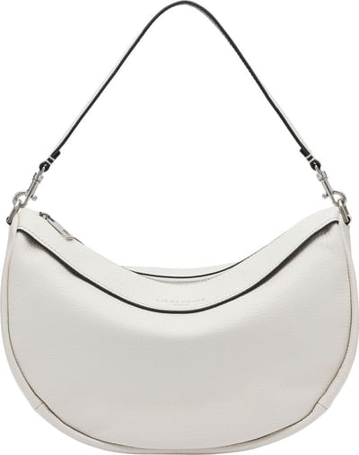 LIEBESKIND BERLIN Leren Schoudertas Melli Heavy Pebble Hobo Bag Coconut Crème