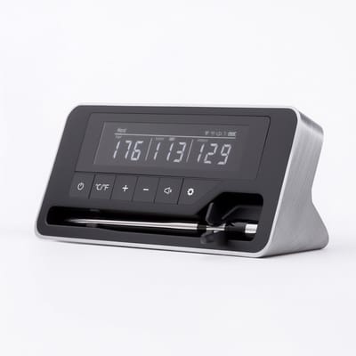 Herman den Blijker - Digitale Vleesthermometer - Draadloos Bluetooth - Met gratis app - Nauwkeurig tot ±1 °C - Bereik tot 90 meter - IP67 waterbestendige meetnaald