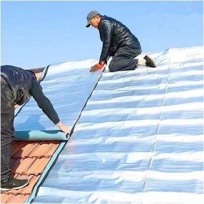 Zelfklevende dakbedekking - Waterdicht membraan - Dak reparatie - Weerbestendig aluminiumfolie - 3 meter lengte - Grijs