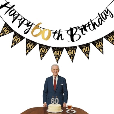 2 Pieces 18th Birthday Boy Decoration, Decoration 18th Birthday Boys, Black Gold Birthday Decoration 18th Birthday - ShopVlot
