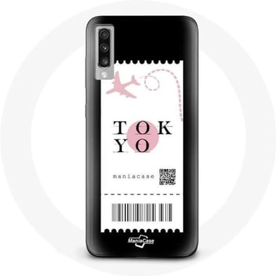 Hoesje voor Samsung Galaxy A70 Vliegticket Tokyo Japan