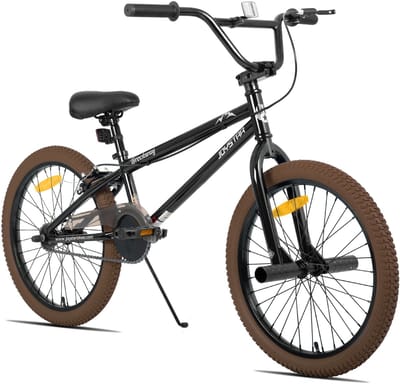Joystar Brockway BMX-fiets - 24 inch - Handrem - Remmen - Achter V-brake - Pegs - Bruin